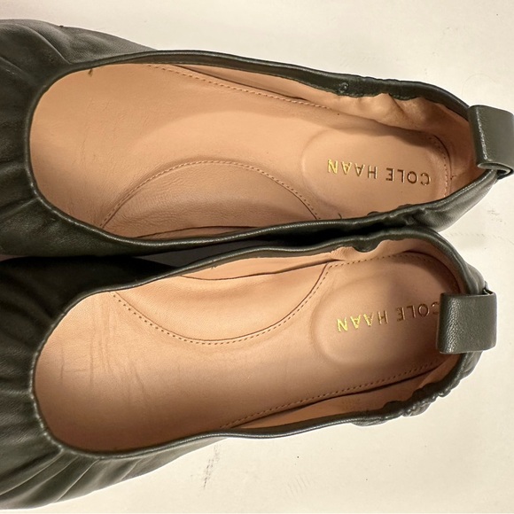Cole Haan Soft Leather Ballet Flat in Dark Green Size 8.0 - Picture 7 of 12